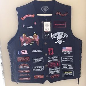 Brand new Leather men’s Motorcycle Vest